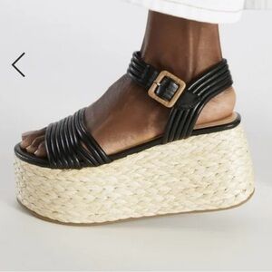 Platform Black Espadrilles